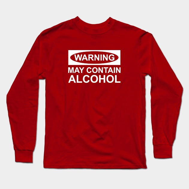 May Contain Alcohol Long Sleeve T-Shirt by VectorPlanet